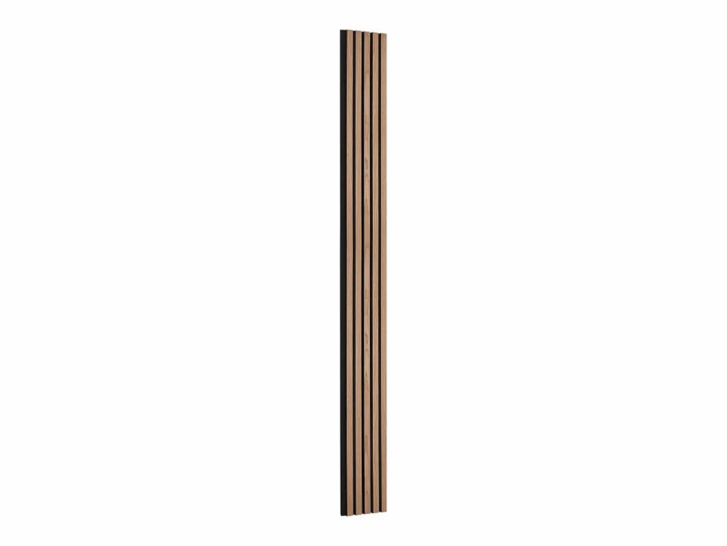 Paneles Acústicos de Listones de Madera SucceBuy, 20 x 240 cm, para Decoración de Paredes, con un Alto Índice NRC de 0,85 y Certificación Acústica SGS, Nogal