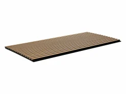 Paneles Acústicos SucceBuy 59.9 x 119.8 cm, Paneles Acústicos de listones de Madera, Decoración de Pared Moderna, Roble Claro Marru00f3n