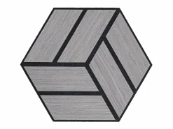 Paneles acústicos 30x26 cm Gris Hexágono Panal