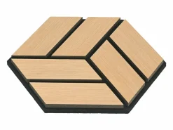 Best Paneles acústicos 30x26 cm Roble Juego de 16 piezas 3D Panel De Pared