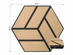 Sale Paneles acústicos 30x26 cm Roble Juego de 20 piezas 3D Negro / Marru00f3n