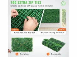 Paneles de Buxus Artificiales SucceBuy 60.96x40.64 cm Protegidos contra UV | 24 Piezas | Decoración de Valla