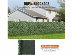 Outlet Paneles de Buxus Artificiales SucceBuy 150x300 cm, Valla de Privacidad con Hojas de Lino Artificial Cercados Y Ocultación