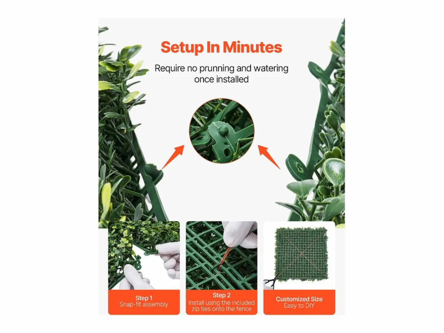 Online Paneles de Césped Artificial, SucceBuy Panel de Pared de Césped Artificial de 300 × 150 cm, Milán, para Privacidad y Decoración Verde