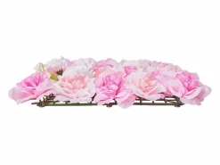 Paneles de Flores Artificiales, SucceBuy Panel de Pared Floral 3D, 12 Piezas de 38 × 38 cm, Tapete Floral Artificial para Bodas, Privacidad