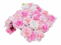 Paneles de Flores Artificiales, SucceBuy Panel de Pared Floral 3D, 12 Piezas de 38 × 38 cm, Tapete Floral Artificial para Bodas, Privacidad