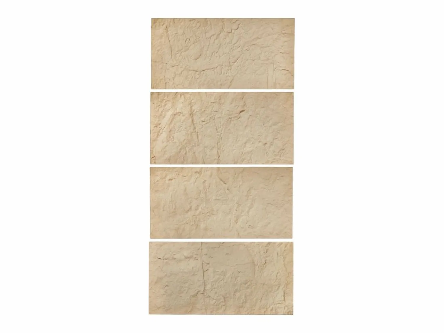 Paneles de Pared 3D SucceBuy, Pack de 4, 122 x 61 cm, Aspecto de Piedra, Cobertura de 3 m², Color Piedra Amarilla