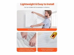 Outlet Paneles de Pared 3D SucceBuy, Pack de 12, 50 x 50 cm, PVC Ondulado, Cobertura de 3 m², Mate Panel De Pared