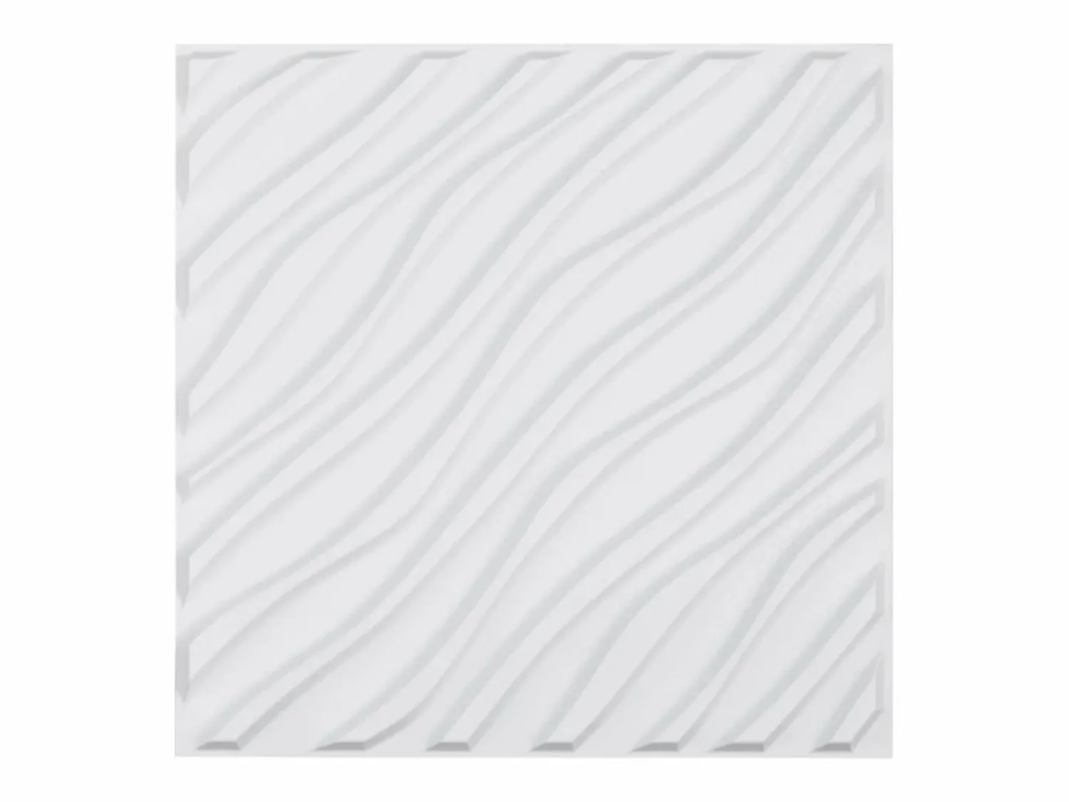 Outlet Paneles de Pared 3D SucceBuy, Pack de 12, 50 x 50 cm, PVC Ondulado, Cobertura de 3 m², Mate Panel De Pared