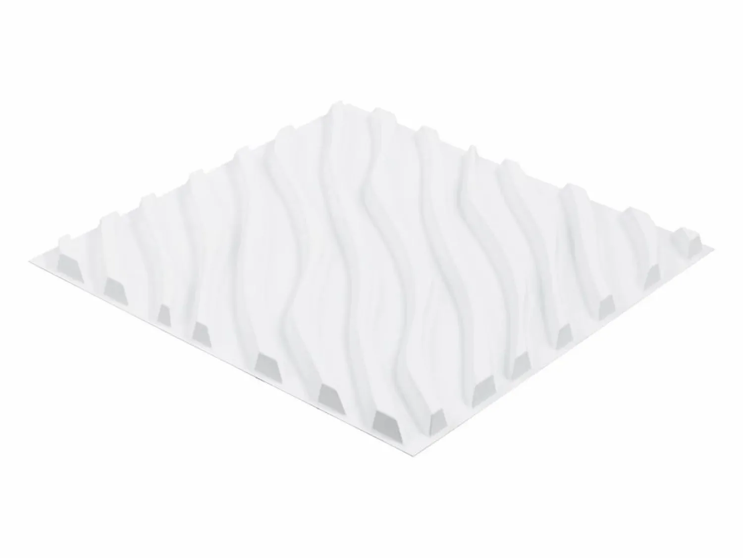 Outlet Paneles de Pared 3D SucceBuy, Pack de 12, 50 x 50 cm, PVC Ondulado, Cobertura de 3 m², Mate Panel De Pared