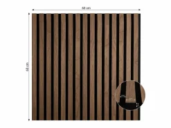 New Paneles de pared 60x60 cm Marrón Panel De Pared