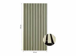 Outlet Paneles de pared 60x120x2.5 cm crema Panel De Pared