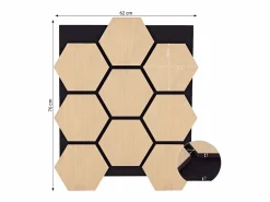 New Paneles de pared 62x76x2 cm natural Panel De Pared