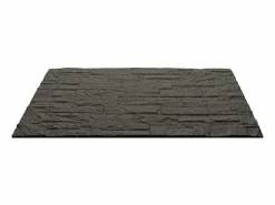 Paneles decorativos efecto piedra ladrillo 3D, juego de 12 unidades, 8,6 m², revestimiento de pared de PU, 120 x 60 x 2,5, color pizarra