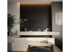 Vicco Paneles murales 120x1.8x40 akustikpaneel Negro