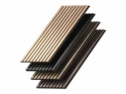 Vicco Paneles murales nogal/marrón 120x1.8x40 akustikpaneel