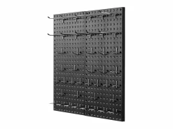Sale Paneles Perforados de Metal SucceBuy, 2 Paneles, 609,6 x 304,8 mm, para Herramientas de Taller Negro