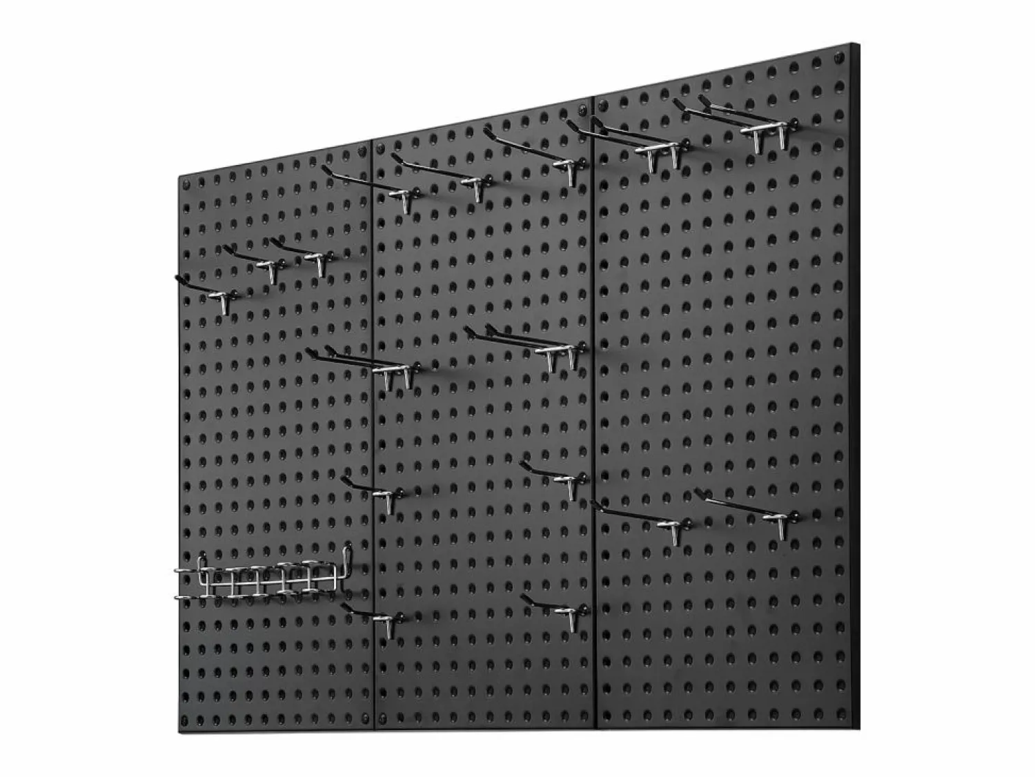 Paneles Perforados de Metal SucceBuy, 3 Paneles, 609,6 x 304,8 mm, para Herramientas de Taller