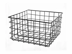 Best Calicosy Panier filaire noir petit modèle - H16 cm Negro