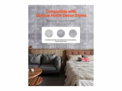 Papel Pintado Adhesivo de Pared SucceBuy, 40 cm x 15 m, Rollo Papel Pintado Autoadhesivo en Vinilo, Estilo Industrial Oscuro, para Revestimiento de Pared