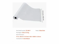 Sale Papel Pintado Adhesivo de Pared SucceBuy, 45 cm x 10 m, Rollo Papel Pintado Autoadhesivo en Vinilo, Motivo Textura Madera Blanca, para Revestimiento de Pared Papel Pintado|Papel Pintado