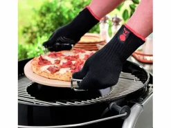 WEBER Par de Guantes S/M 13x20,3x5,4 cm Guantes de Protección para Barbacoas con Tiras de Silicona, Color