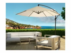 Concept-Usine Parasol excéntrico Ø 300 cm crudo PORTICCIO