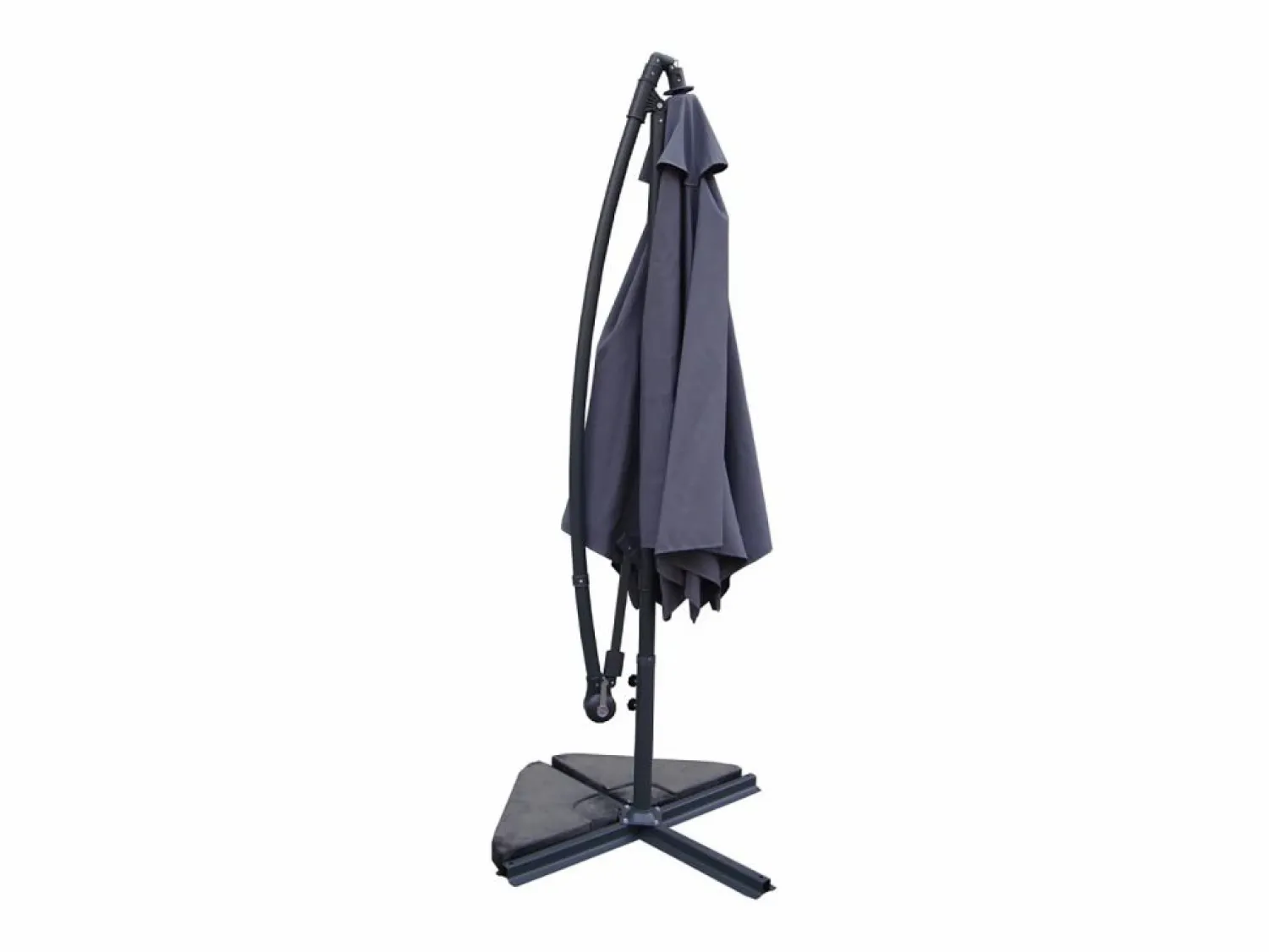 New Concept-Usine Parasol excéntrico Ø 300 cm PORTICCIO Gris