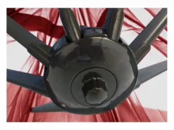 Concept-Usine Parasol excéntrico cuadrado con LED de 3x3 m SOLENZARA