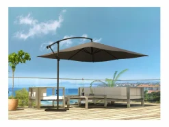 Clearance Concept-Usine Parasol excéntrico de 3x3 m - SOLENZARA Gris