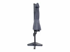 Clearance Concept-Usine Parasol excéntrico redondo Ø 350 cm, giratoria 360 ° CASTILLO Gris