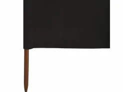Clearance Paravientos de playa de 9 paneles tela 1200x80 cm ES630220 Negro