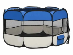 New Parque de perros plegable y bolsa transporte 125x125x61cm Seguridad Para Mascotas