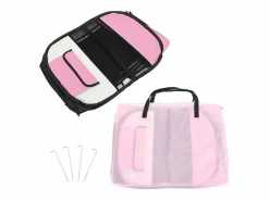 Sale Clicnbuy Parque de perros plegable y bolsa transporte 125x125x61cm Rosa