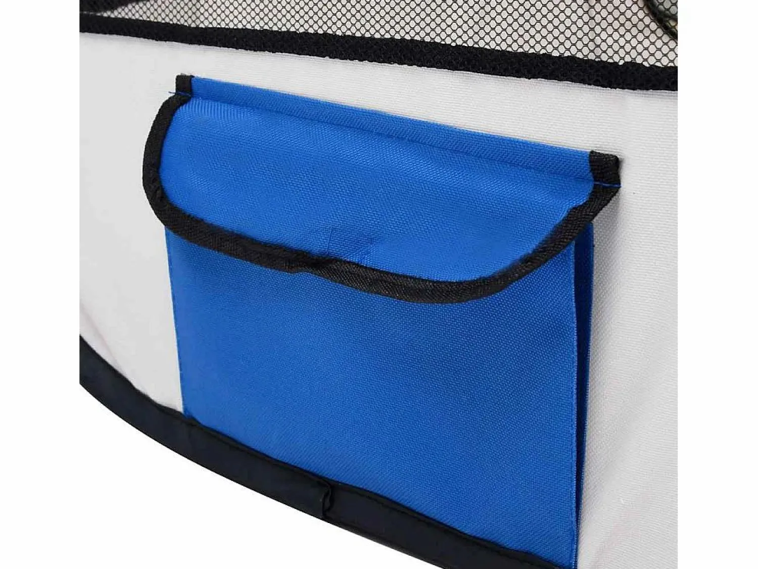 Hot Clicnbuy Parque de perros plegable y bolsa transporte 110x110x58cm Azul