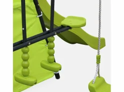 Clearance Sweeek Parque infantil con columpio y tobogán Verde