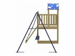 Outlet Parque infantil de exterior madera de pino impregnada ES162695 Marru00f3n