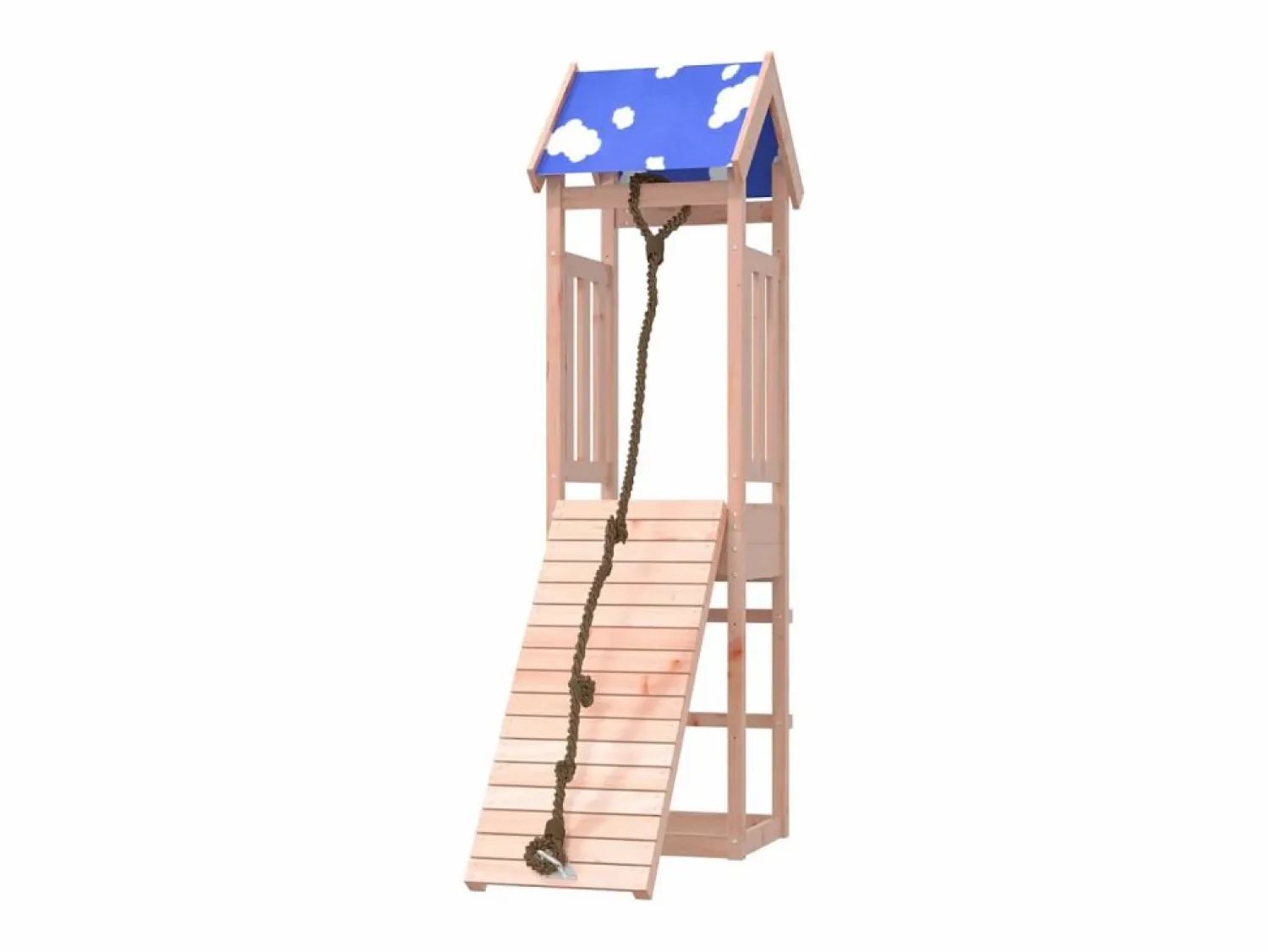 Clearance Parque infantil de exterior madera maciza de abeto Douglas ES460120 Marru00f3n
