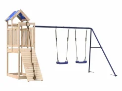 Parque infantil de exterior de madera maciza de pino ES344096