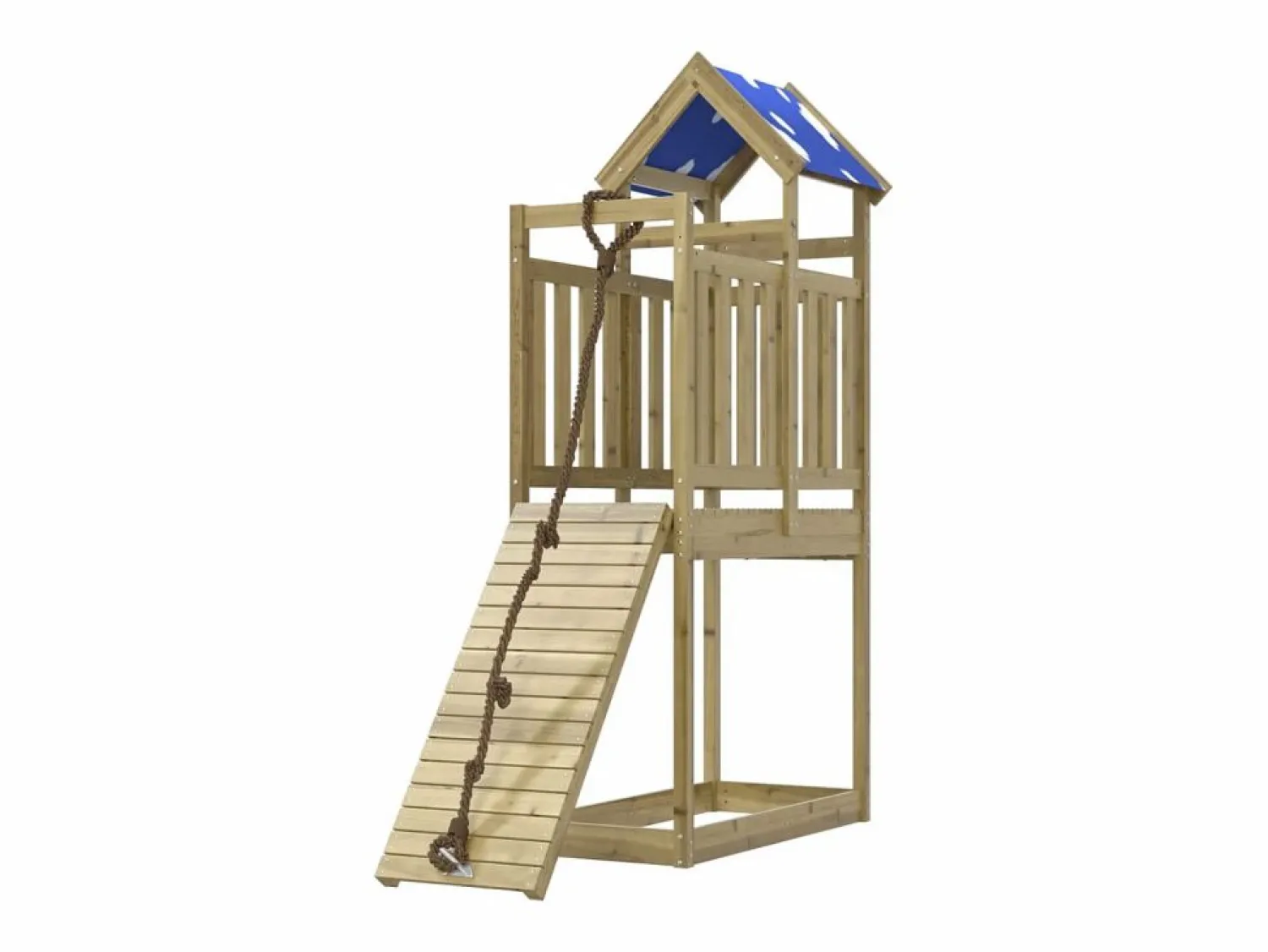 Parque infantil de exterior madera de pino impregnada ES947176 Marru00f3n