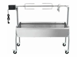 vidaxl Parrilla De Barbacoa Con Asador Y Motor Eléctrico