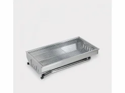 AHD Parrilla de barbacoa de carbón barbacoa portátil jardín de acero plegable camping Poplar