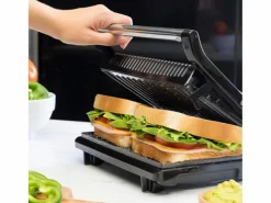Online Parrilla eléctrica Cecotec Rock´nGrill 750 Full Open 750W inox/negro Plancha Cocina
