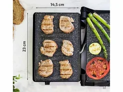 Online Parrilla eléctrica Cecotec Rock´nGrill 750 Full Open 750W inox/negro Plancha Cocina