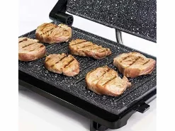 Online Parrilla eléctrica Cecotec Rock´nGrill 750 Full Open 750W inox/negro Plancha Cocina