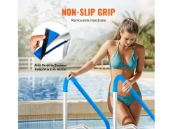 Outlet Pasamanos de Piscina SucceBuy de Acero Inoxidable de 142×94.5 cm para Spas y Piscinas Plateado