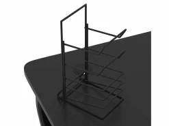 Best Garden Furniture Paul-François-Alain Escritorio gaming con patas en forma de ZZ 90x60x75 cm Negro