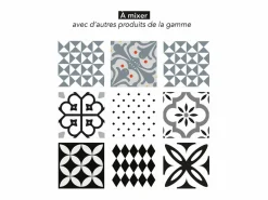 Online Draeger Pegatinas de azulejos 15 X 15 cm - Triángulos y blanco Gris