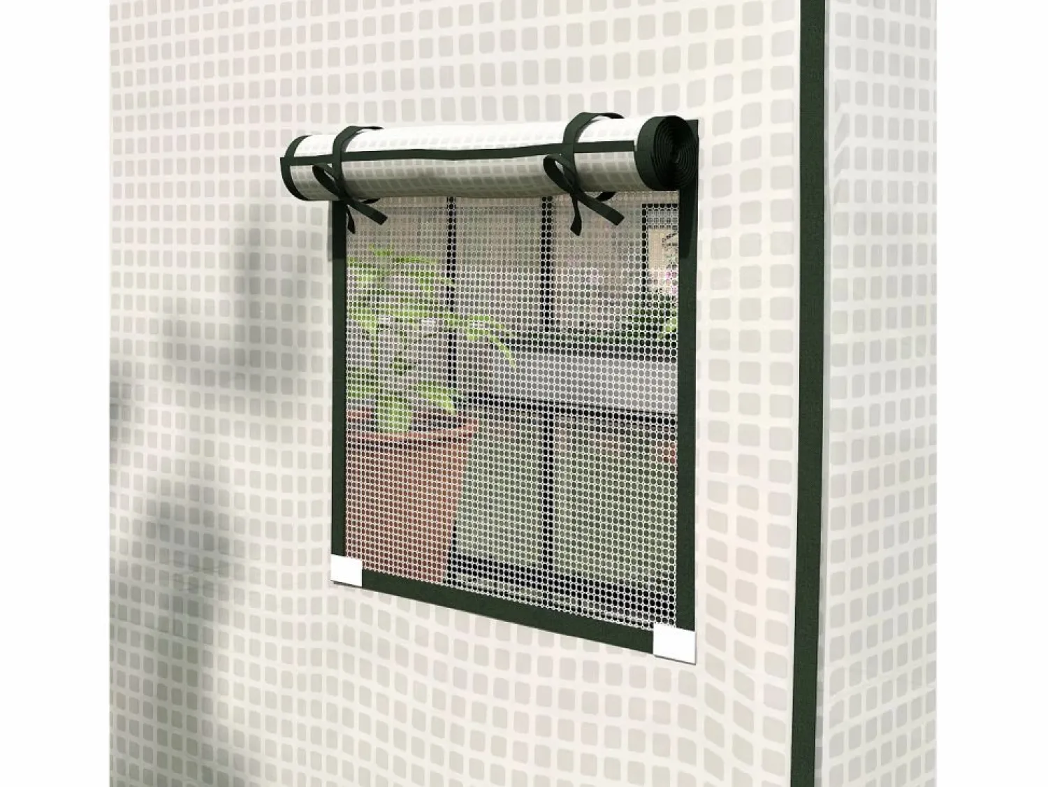 Sale Película de repuesto para invernadero, PE reforzado 135 g/m², con ventana lateral y puerta enrollable, color (140 x 143 x 190 cm) Blanco