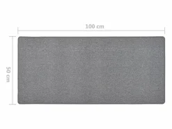 Outlet Pelle Alfombra de pasillo oscuro 50x100 cm Alfombra De Pasillo